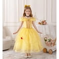 thumbnail image 4 of HAWEE Princess Dresses for Girls Princess Costume Kids Off Shoulder Halloween Birthday Party Dress Up Clothes, 4 of 6