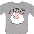thumbnail image 4 of Inktastic I Love Ewe- Cute Sheep Boys or Girls Long Sleeve Baby Bodysuit, 4 of 5