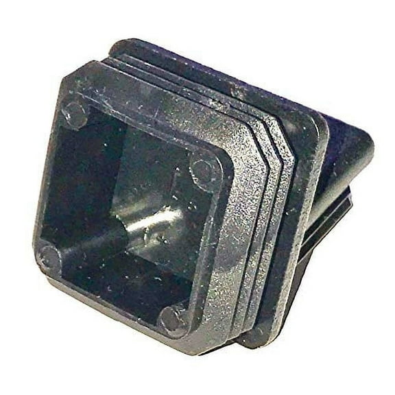 (Pack of 4) 1-3/8" (1.375 Inch) Square Plastic Plugs | 14-20G - ID 1.21" to 1.3" (for Inside Length n Width) Tubing End Cap, Furniture Chair Glide Inserts | Fencing Post End Inserts | by SBD