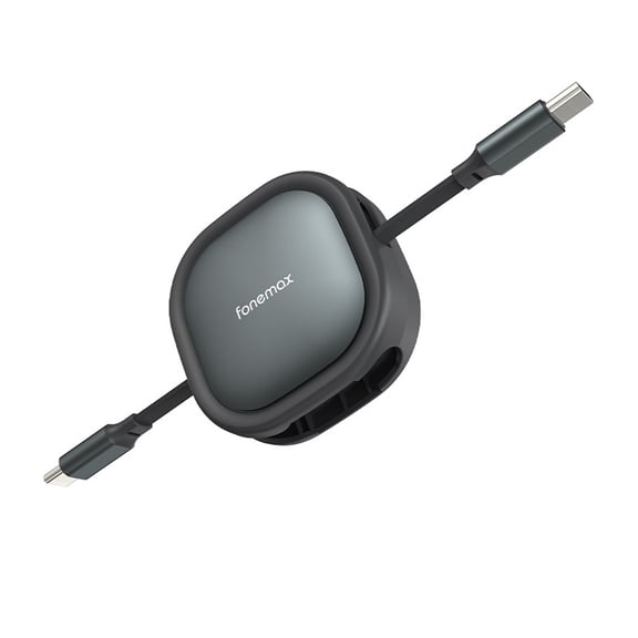 Type C to Type C Charging Cable Retractable Fast Charger Cord for Tablets 1.2m