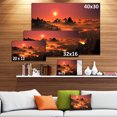thumbnail image 3 of Burning Volcano Country - Landscape Canvas Art Print, 3 of 4