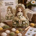 thumbnail image 4 of 3D Flower Fairy Fabric Poke Art Kit DIY Educational Craft Toy for Kids Handmade Art Project Birthday Gift Home Desk Decor Party Favor, 4 of 4