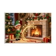 thumbnail image 2 of Christmas Themed Door Mat, 23.62x15.75 Inch Absorbent and Non-Slip Floor Mat for Entrance Kitchen, Festive Holiday Home Decor Rug(D), 2 of 6