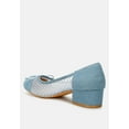 thumbnail image 6 of London Rag Womens Denim Rhinestone Pumps, 6 of 6