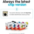 thumbnail image 2 of Smart Ink Compatible Ink Cartridge Replacement for HP 902XL 902 XL (4 Pack) with Advanced Chip Technology to use, 2 of 5