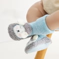 thumbnail image 4 of ZHUASHUM Socks For Baby Boys Girls Toddlers Indoor Animals Slipper Shoes Antislip Socks Booties First Walkers Light Blue 6-12 Months, 4 of 4
