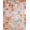Red Multi, Pattern 19, variant on ODIKA Bathroom Way Abstract Brushstroke Vintage Faded Block Stairs for Dorm Room, Small Living Apartment, Stain Resistant Low Profile