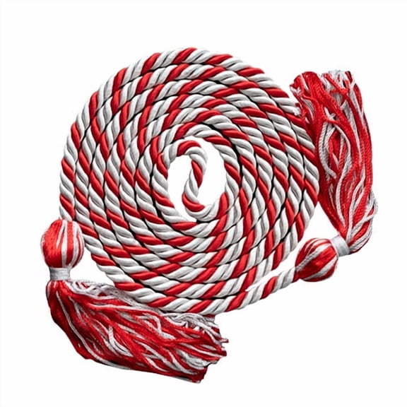 Honors Graduation Academic Honor Cord |(Silver/Red)