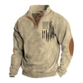 thumbnail image 1 of Spring And Autumn Men's Standing Collar Sweatshirt Is Outdoor Casual Sweaters Tops L, 1 of 3
