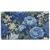Pioneer Flower Floral Print Pattern Door Rugs,Washable Non Slip Door Mats Indoor,Decorative Door Mats,Entry Mat Indoor for Entrance,Bedroom,Kitchen,Bathroom,17"x30"