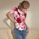 thumbnail image 3 of Balery Rose Body de cuello redondo de manga corta para mujer Tops de manga corta Tops básicos-Large, 3 of 7