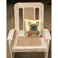 thumbnail image 2 of Carolines Treasures BB6013PW1818 Easter Eggs French Bulldog Brown Fabric Decorative Pillow, 2 of 2