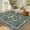 Blue, variant on Assaile Traditional Songbirds & Blossoms Green 8'x10' Area Rug for Living Room Bedroom, Washable Low-Pile Rug with Non-Slip Backing
