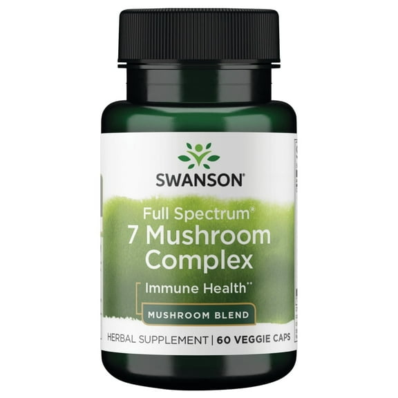 Swanson Full Spectrum 7 Mushroom Complex 60 Veggie Capsules
