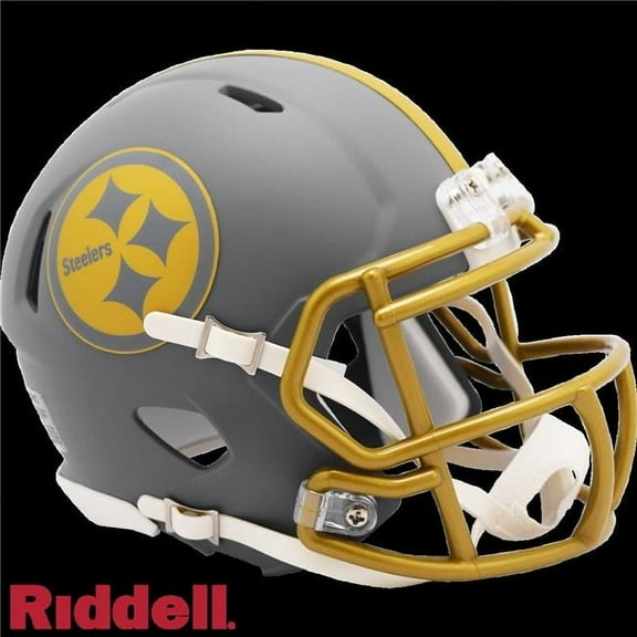 Steelers Mini Helmet Speed Alternate Slate