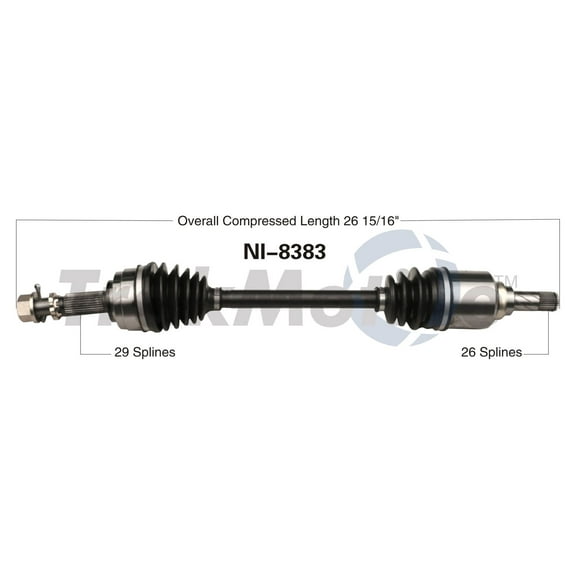 CV Axle Shaft Fits select: 2013-2019 NISSAN SENTRA