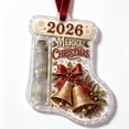 thumbnail image 2 of Christmas Stocking Cash & Treat Holder Ornament, Christmas Money Holder Ornaments, Christmas Decoration, Christmas Gift for Kiddo Adults (Bell), 2 of 6