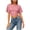 Pink, variant on Yuanlook Women's Oversized Short Sleeve T-Shirt Summer Casual Drop Shoulder Tops Solid Color Crewneck Tees S-XL