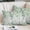 Sage Green Grey, variant on Green Pillow Covers, Linen Long Throw Pillow Case, Eucalyptus Leaves Holiday Pillow Protector Decorative Cushion Cover for Living Room/Bedroom 12" x 20"