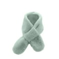 thumbnail image 2 of Eltusu Boys Fleece Scarves, Soft Stretch Solid Color Thermal Winter Scarf Green Size 1-12 T, 2 of 3