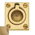 thumbnail image 1 of Baldwin 392033 Flush Cabinet Pull, Vintage Brass, 1 of 1