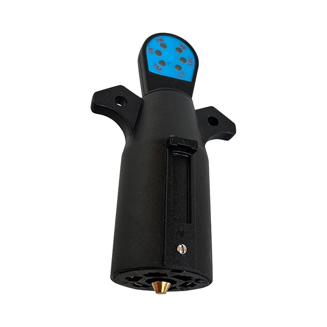 sweethay Probador de conector de remolque de 7 pines confiable negro para vehículos comerciales y vehículos recreativos, etc. Vehículos, repuestos y accesorios Mis