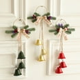 thumbnail image 1 of Campana Navideña, Artesanía de Primera Calidad, Diseño Fácil de Colgar, Decoración Festiva para Árboles y Puertas, Ambiente Festivo, Regalo Ideal para La Familia, 1 Campana Colgante., 1 of 7