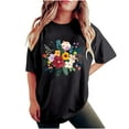 thumbnail image 2 of Women Short Sleeve Tops Tunic Vintage Tshirts Shirts for Women Tshirts Shirts Graphic T-Shirts Summer Tshirts for Women Cheap, 2 of 7