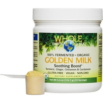Natural Factors Whole Earth & Sea, Golden Milk Soothing Boost with Turmeric, Ginger & More 4.4 Oz Powder