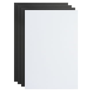 2Pcs 17 x 12 A3 Right Angle Magnetic White Board Contact Paper Set, White