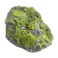 thumbnail image 4 of Roca de musgo artificial, piedra verde cubierta de musgo, roca paisajística realista para plantas 17 cm x 17 cm x 12 cm, 4 of 9
