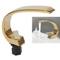thumbnail image 3 of Undercounter Basin Water Faucet G1/2 Curve Design Single Hole Basin Cold and Hot Mixer Tap Bathroom Accessory, 3 of 8