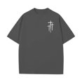 thumbnail image 4 of Yopmin Christian Tshirts Men Crew Neck Cross Print Summer Short Sleeve Religious Cotton T Shirts for Everyday Wear, 4 of 7