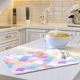 thumbnail image 6 of Pastel Colors Scales Dish Drying Mat 18x24 Absorbent Microfiber Draining Rack Pad for Kitchen Counter Sink, 6 of 8