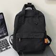 thumbnail image 2 of Lona Casual Mochila Bandolera Estudiante Mochila Campus Negro, 2 of 7