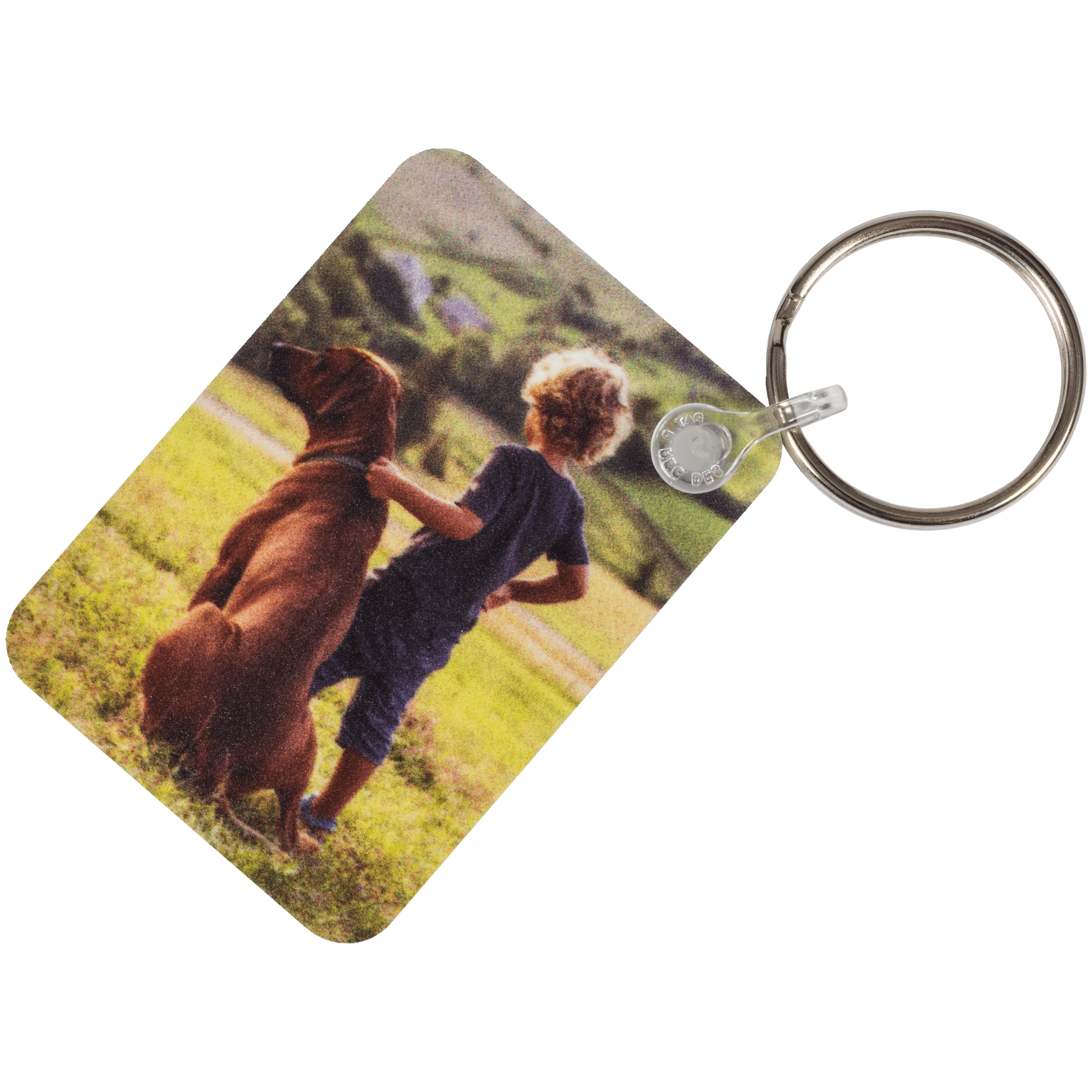 Double-Sided Rectangle Key Chain