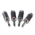 thumbnail image 3 of 40 Uds.Enchufes Banana Hi-End HIFI DIY Fibra de Carbono Chapado en Cobre Rodio Conector de Audio Eléctrico Conector Banana, 3 of 5