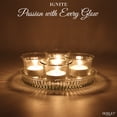 thumbnail image 3 of HOSLEY Hosley Classic Tealight Candles Glass Candle Holder Set, Set of 12, 3 of 11