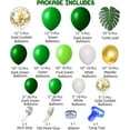 thumbnail image 2 of Ballons de Forêt Jungle 140 Pcs Kit Arche Verte Feuilles Fête, 2 of 5