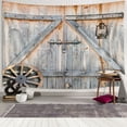 thumbnail image 3 of Rustic Barn Door Tapestry, Wood Panels Wall and Floor Texture Tapestry Wall Hanging, Polyester Fabric Wall Tapestry for Home Living Room Bedroom Dorm Decor 60W X 40L Inches, 3 of 3