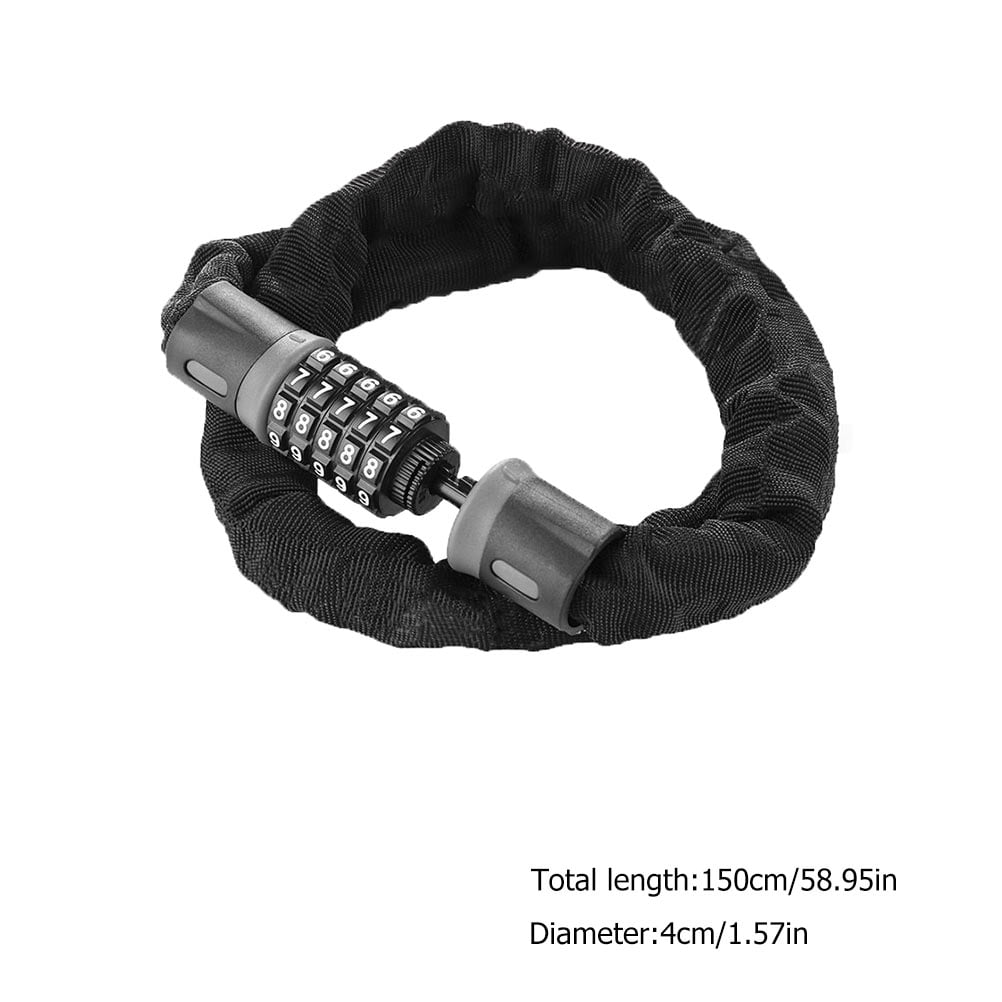 RENACLIPY Bike Security Lock Nylon Rust Prevention Combination 1Pack