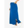 thumbnail image 3 of Woman Within Plus Size Petite Sport Knit Side-Slit Skirt, 3 of 5