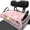 Pink Paw Print Pattern, variant on Uourmeti Golf Cart Seat Cover Breathable, Compatible with Golf Carts Sports, Golf Cart Seat Covers Fit for Club Car 2 Seat Club Car, Rainbow Starry Sky