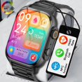 thumbnail image 2 of NEW Smart Watch NFC 2.0-inch AMOLED Screen Bluetooth Call Sport Waterproof Smartwatch Ultra Series 8 Men Women For IOS Android Black Leather_6 AMOLED original, 2 of 7