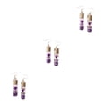 thumbnail image 4 of Pendientes de gota Sonducket para mujer colgante de botellas de cristal color morado, 4 of 6