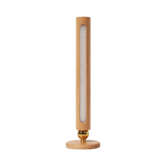 Lámpara de Escritorio Led,Lámpara de Pared de Madera Giratoria de 360 Grados con Imán,Luz de Corredor Portátil Recargable,Brillo Ajustable,Luces Led de Batería,,