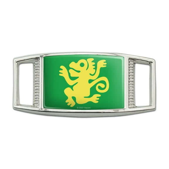 Hidden Temple Green Monkeys Rectangular Shoe Shoelace Shoe Lace Tag Runner Gym Charm Decoration