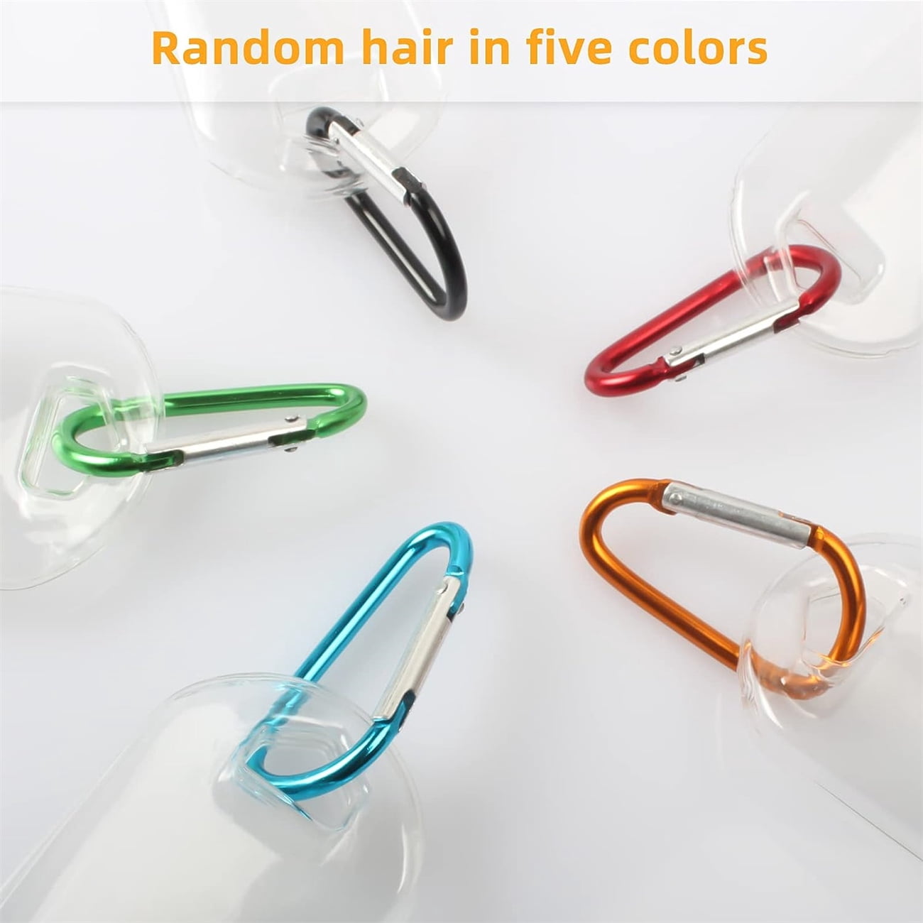 Happon Travel Bottles with Keychain (20 Pcs), 2oz (50ml) Portable Plastic Leakproof Squeeze Bottles with Cap - Empty Refillable Containers for Hand Sanitizer Shampoo Conditioner Body Wash Liquid