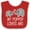 Red and White, variant on Inktastic My Poppop Loves Me Grandkids Boys or Girls Baby Bib