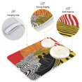 thumbnail image 3 of Yayeee Dish Drying Mat for Kitchen Counter 16"x18" Microfiber Absorbent Pad, Abstract Boat, 3 of 7